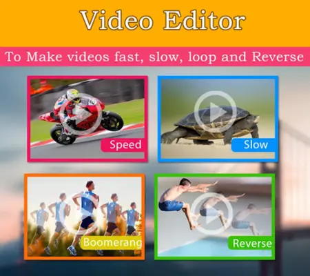 Video Editor – Fast, slow, reverse, boomerang android App screenshot 0