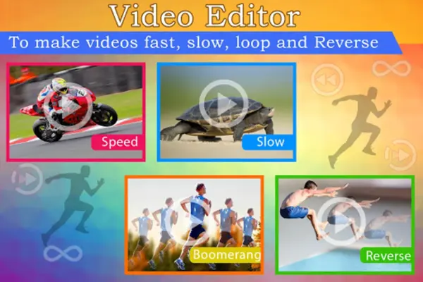 Video Editor – Fast, slow, reverse, boomerang android App screenshot 1